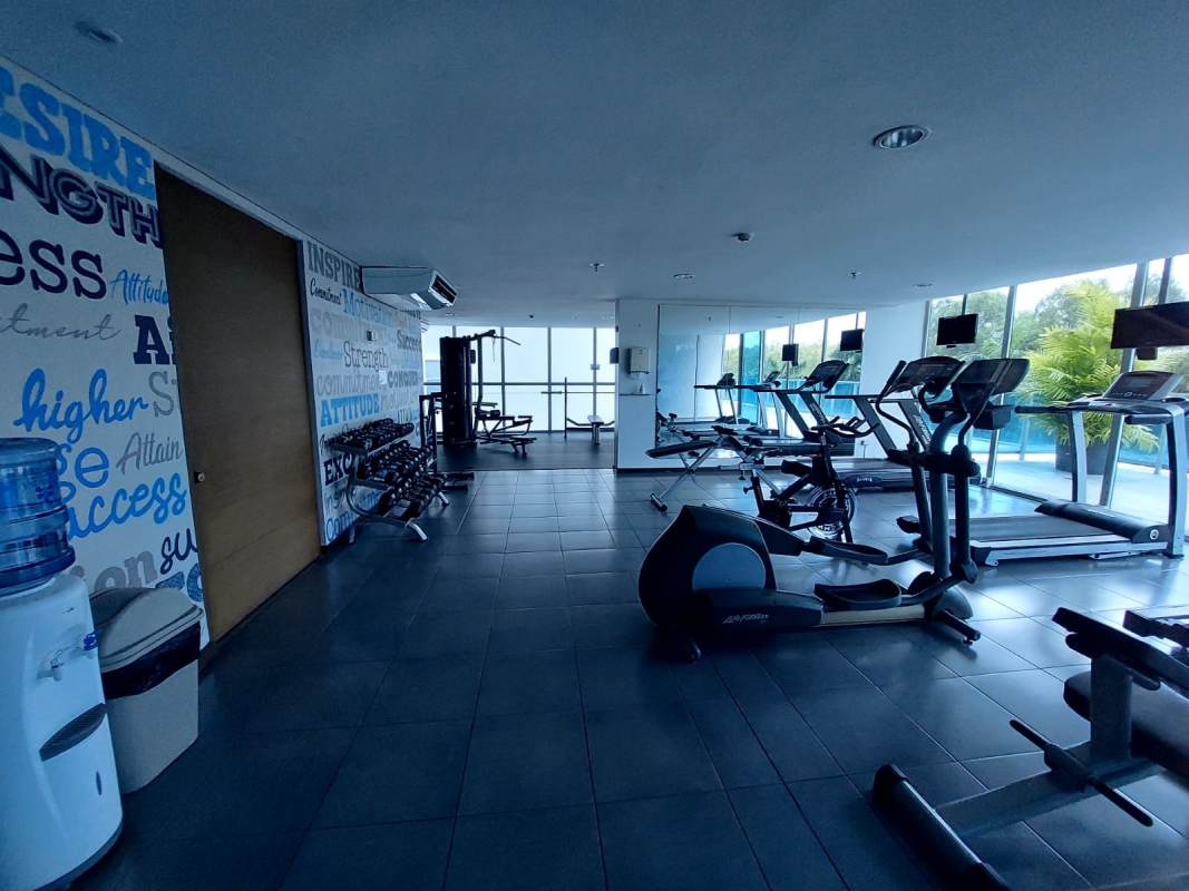 Stylish lobby entrance in furnished apartment at PH Bali Costa del Este Panama