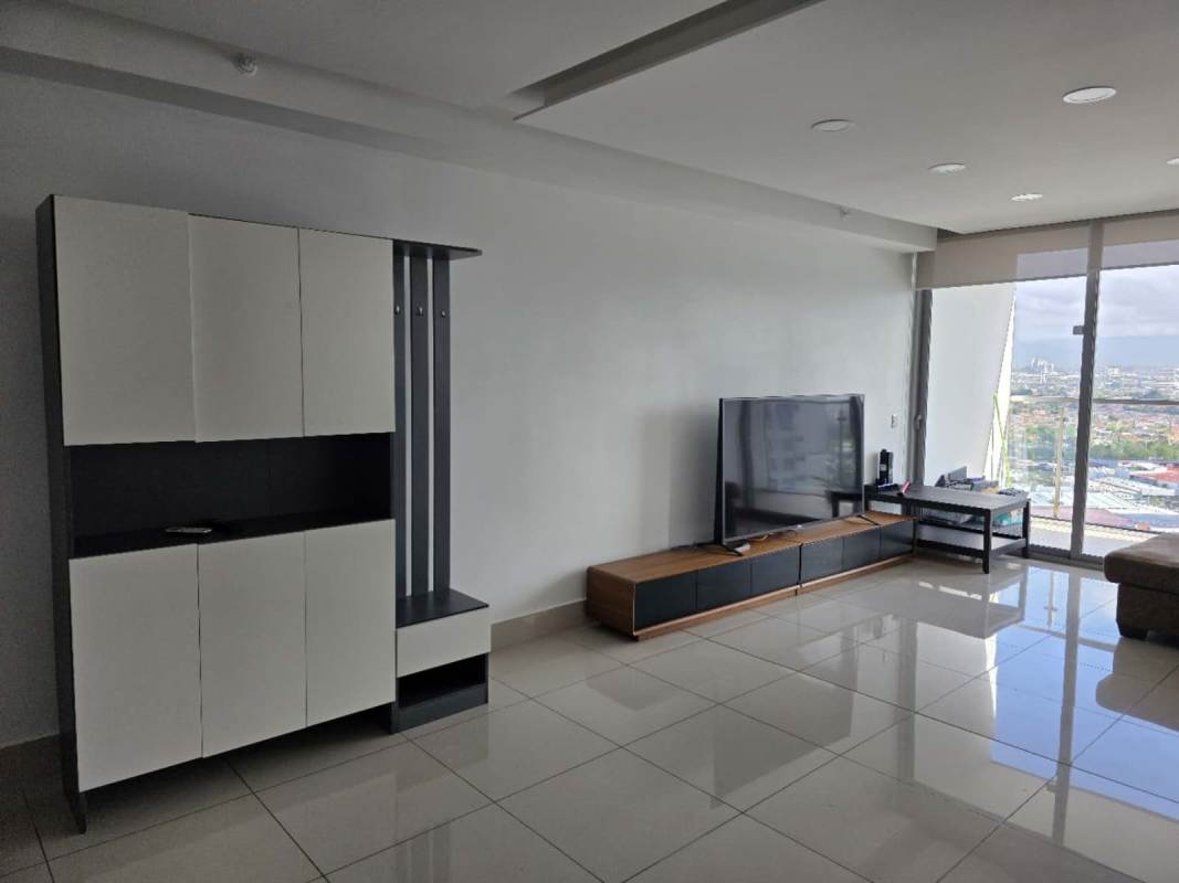 Modern kitchen corner with refrigerator microwave and water heater PH Bali Panama