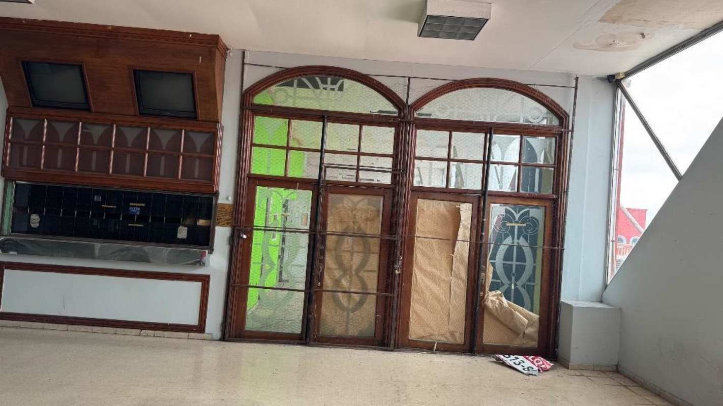 Old concession snack bar inside former cinema multiplex Vista Hermosa Panama City