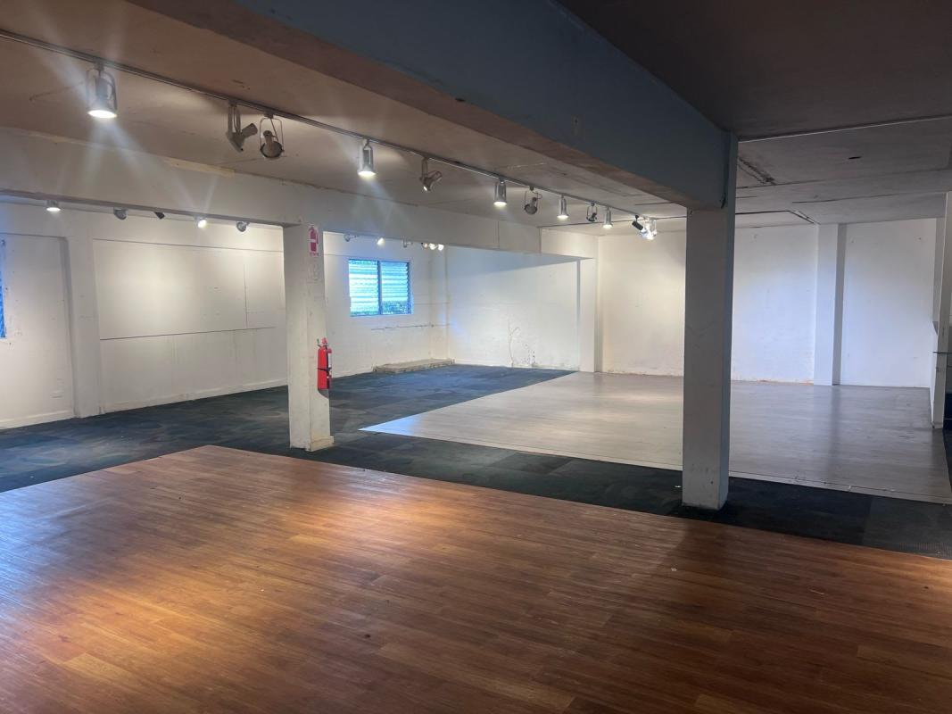 Street view of commercial rental space entrance in Perejil Calidonia area Panama City