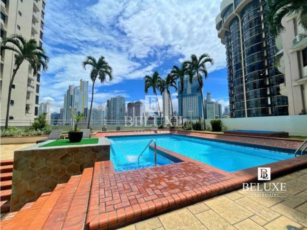 Bright living dining room with tile floors, balcony and city views at PH Perlas del Pacífico Punta Paitilla Panama