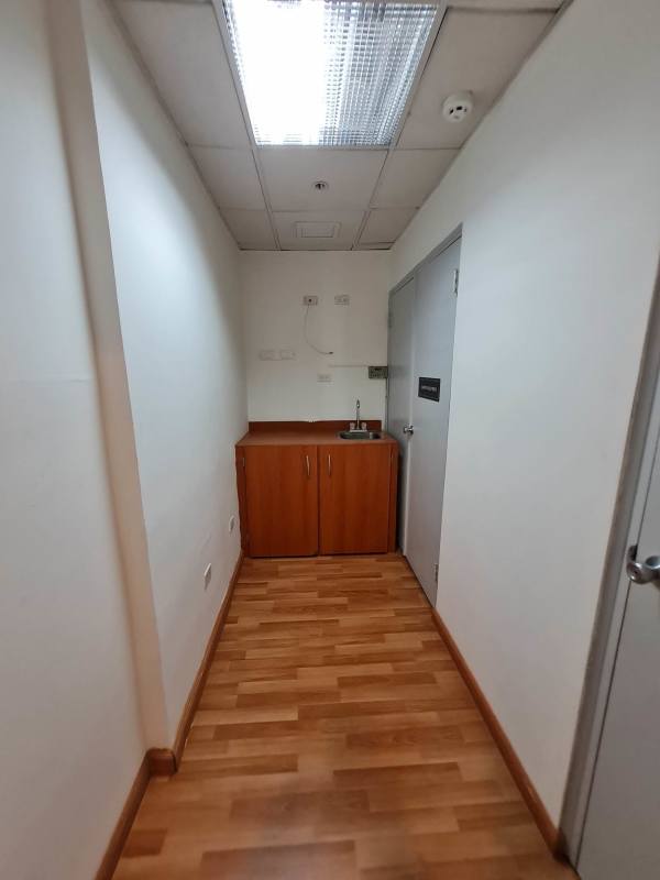 Compact kitchenette with sink inside commercial office PH Ocean Business Plaza Panama City