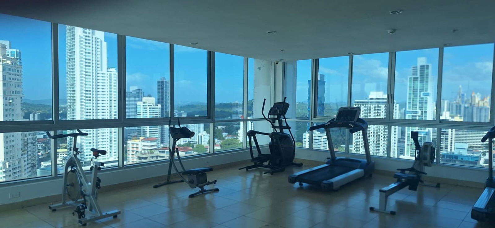 Modern kitchen with granite counters, appliances, and cabinetry in PH Villa del Mar Panama