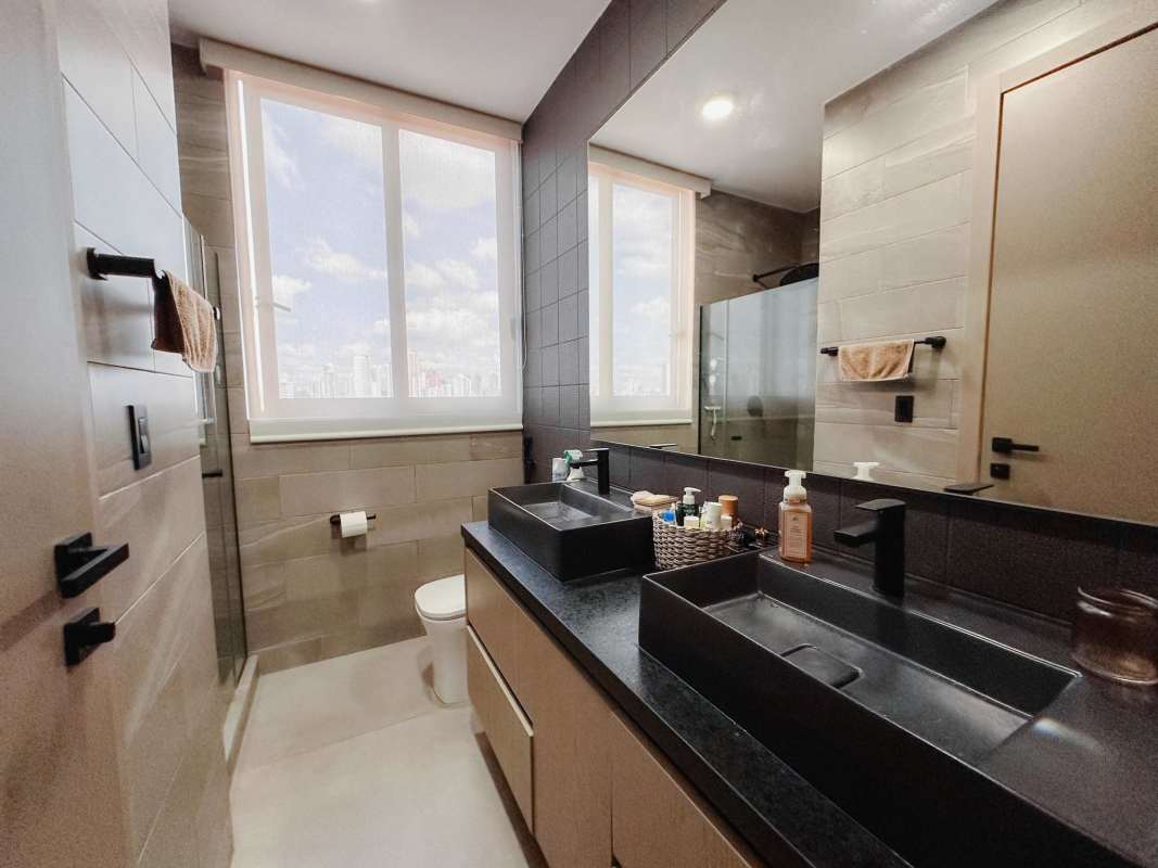 Covered rooftop padel tennis sports court Victory Wellness Tower Coco del Mar Panama