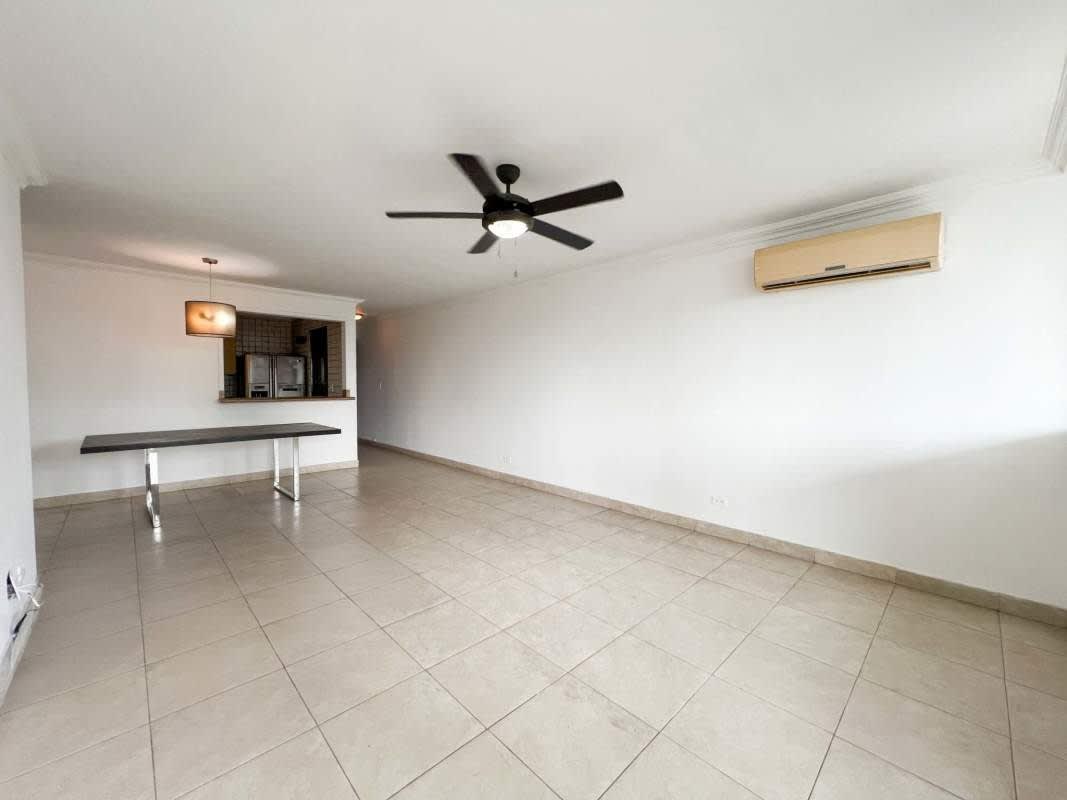 Contemporary kitchen with granite countertops Obarrio Tower Panama rental