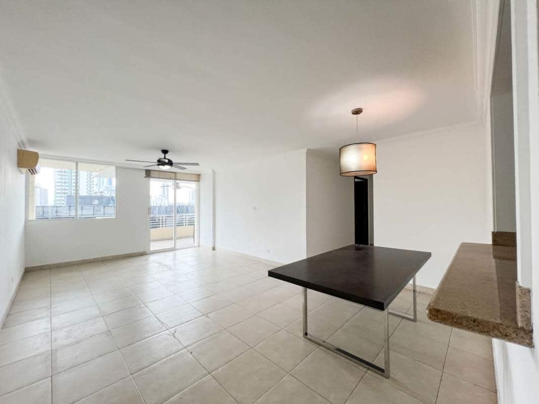 Modern apartment open living dining space balcony PH Obarrio Tower Panama
