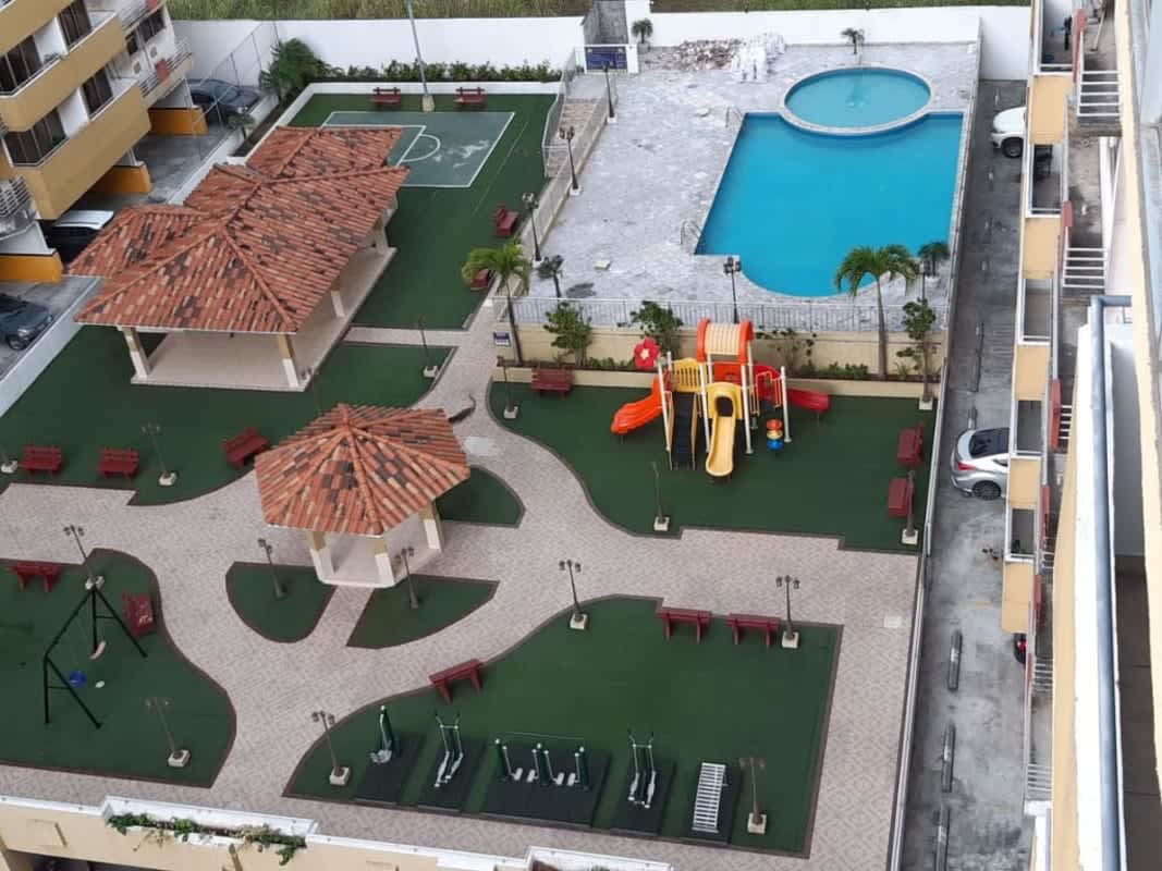 Pool gazebo outdoor court PH Condado Gardens Condado del Rey Panama