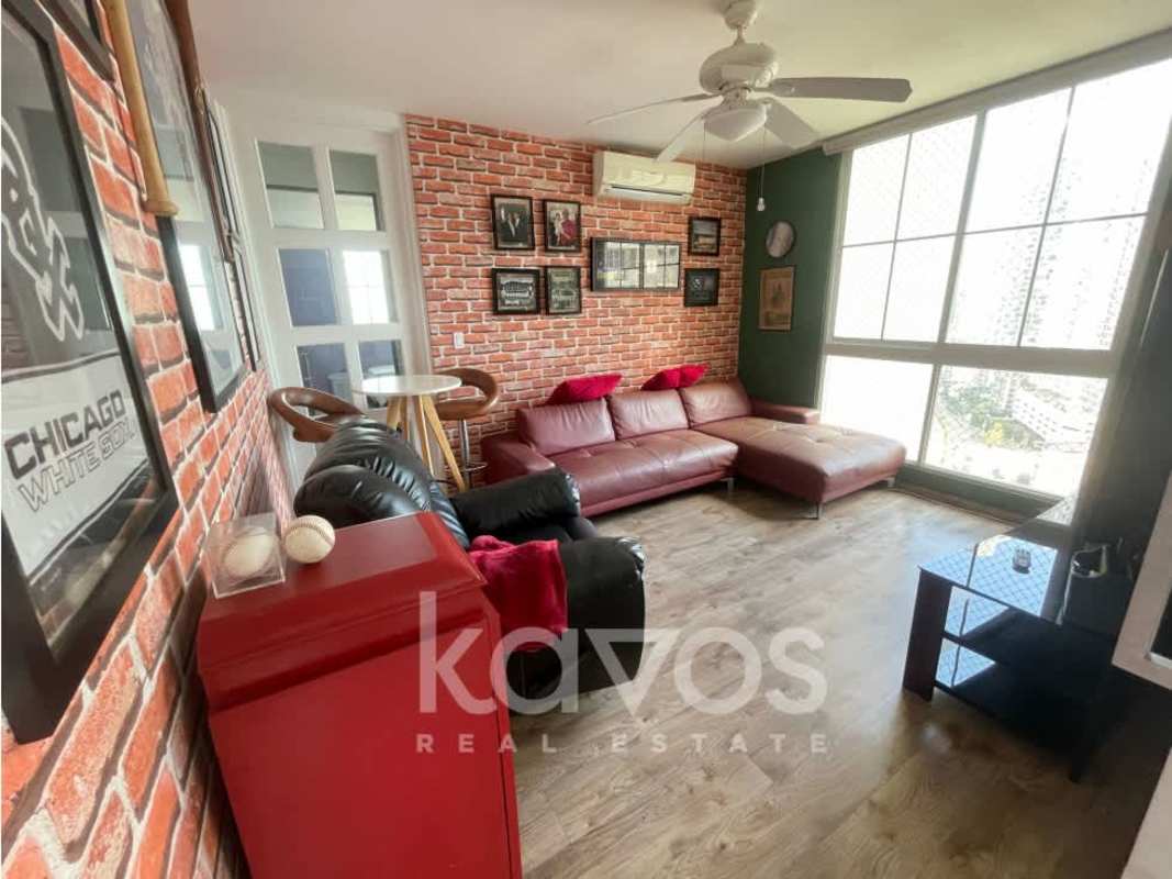 Balcony with Pacific Ocean view in Costa Pacifica tower Punta Pacifica