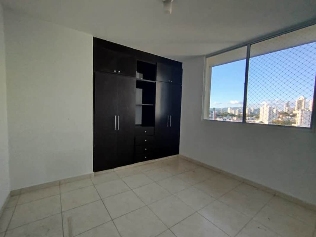 Empty bedroom with large window city view PH Carrasquilla Park Carrasquilla Panama