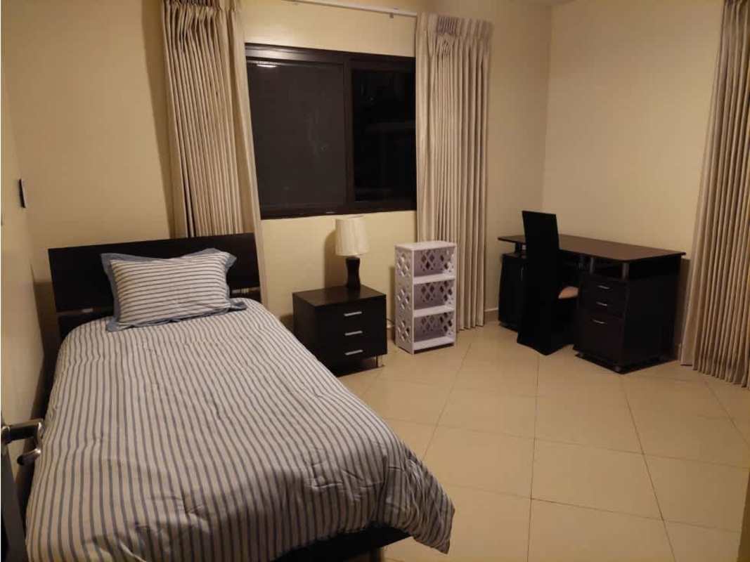 Furnished second bedroom with closet, AC and private bathroom in Embassy Club Clayton Panama
