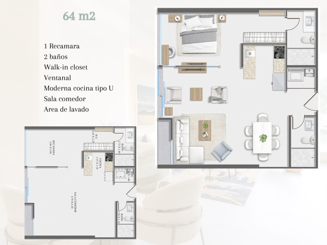 Modern kitchen with quartz stone counters at PH Seaside Panama City