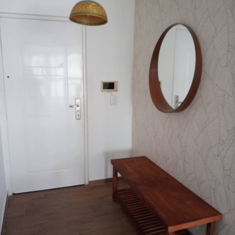 Updated bathroom with glass shower at Edificio Sandra La Cresta Panama