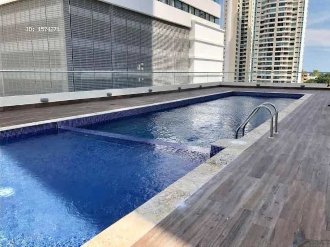 Modern bathroom with glass shower and ceramic tiles Panama