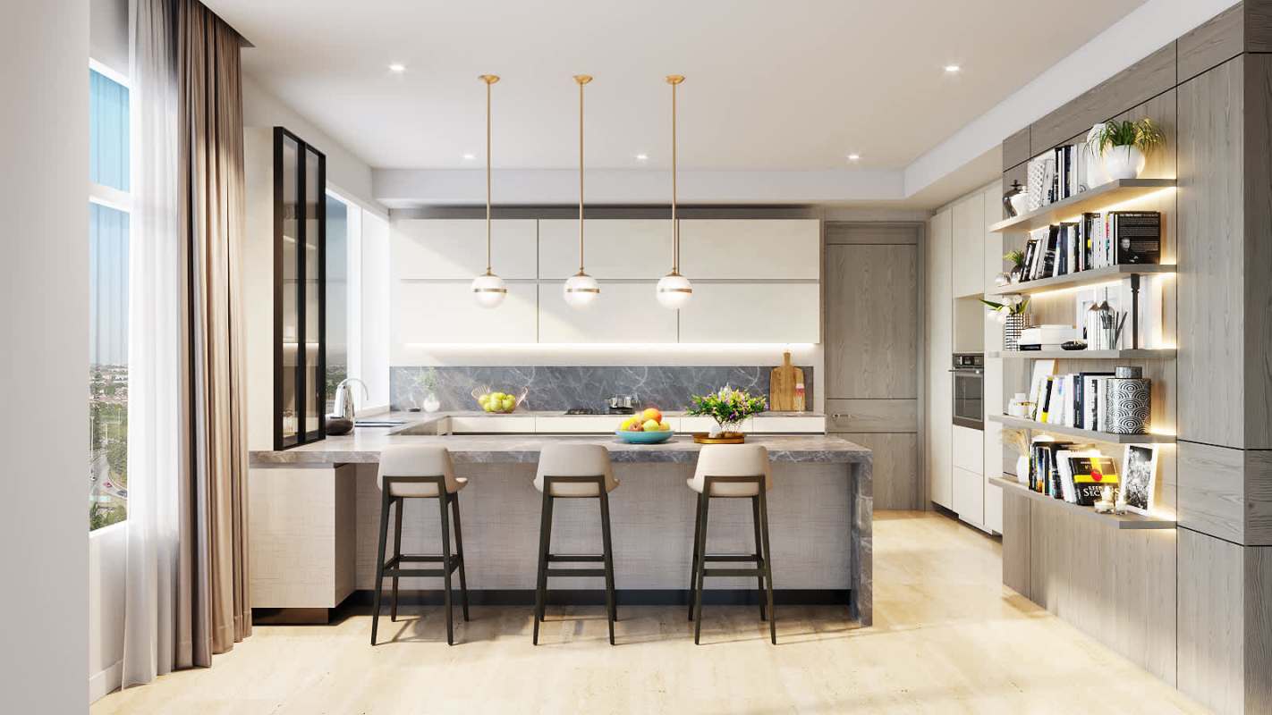 Infinity edge pool terrace overlooking Santa Maria golf at PH Celeste condominium Panama