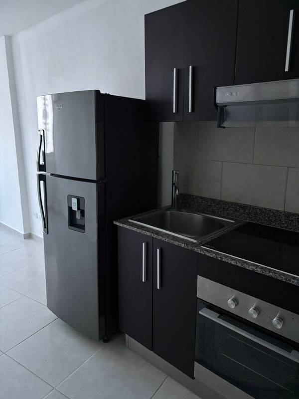 Living dining room large window ocean view modern ceramic floor PH Bay View Avenida Balboa