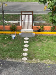 Multi-story low-rise apartment exterior in Gorgona Residences complex Las Lajas Nueva Gorgona Panama