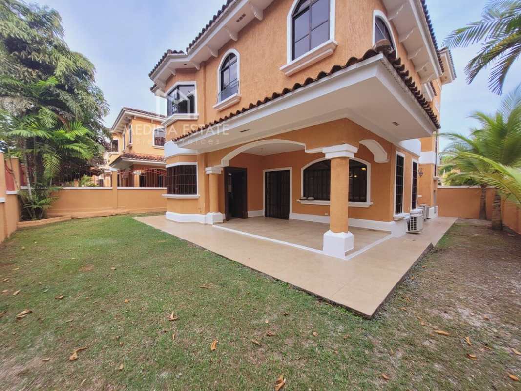 Open living room with tiled floors, large windows, and ceiling fan Clayton Village Panama