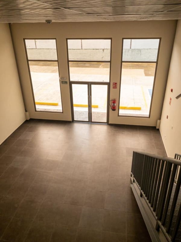 Lobby entrance with glass windows and doors in Tocumen Commercial Park Panama