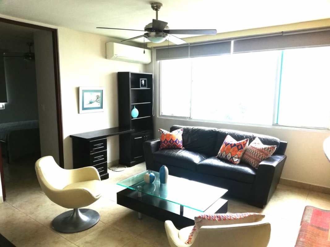 Outdoor swimming pool and recreational social areas in PH Pacific Hills Panama City