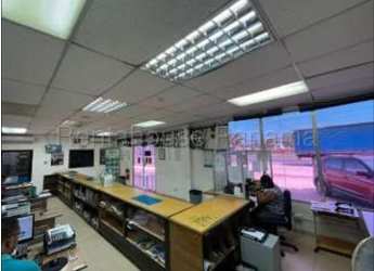Office interior with large windows and counter space in commercial building Aguadulce Panama