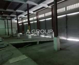 Interior view with office space inside warehouse at Zona Libre de Colón Panama