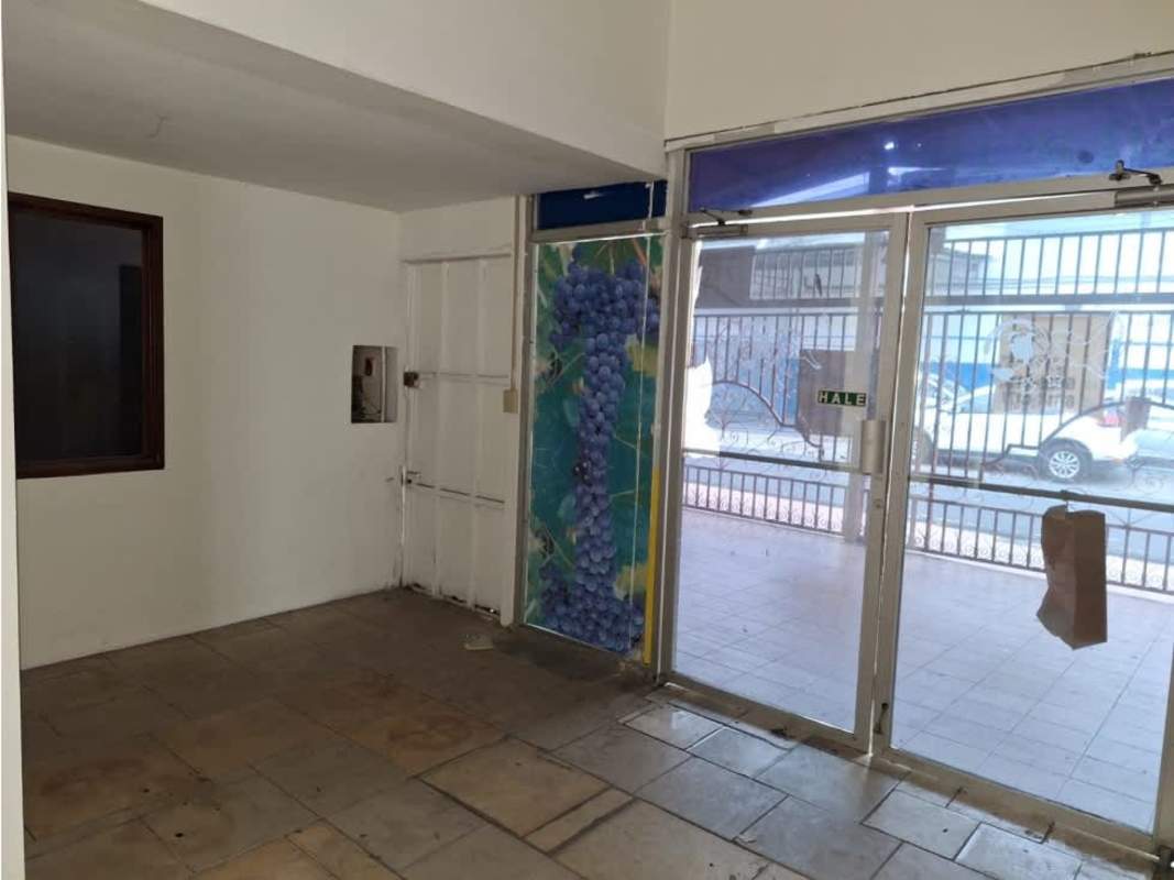 Empty interior office room with tiled floor large window Rio Abajo Panama rental