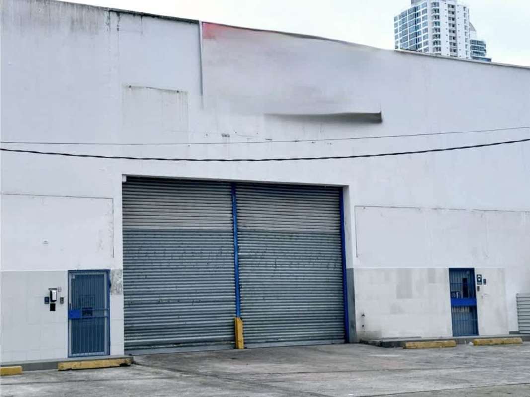 Exterior front of industrial warehouse with wide access area Costa del Este Panama