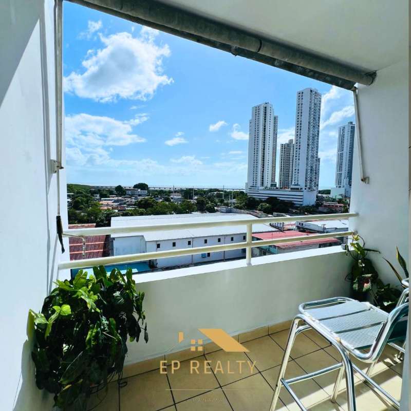 Modern Panama apartment open living dining space with balcony and large windows PH Parque Lefevre Tower