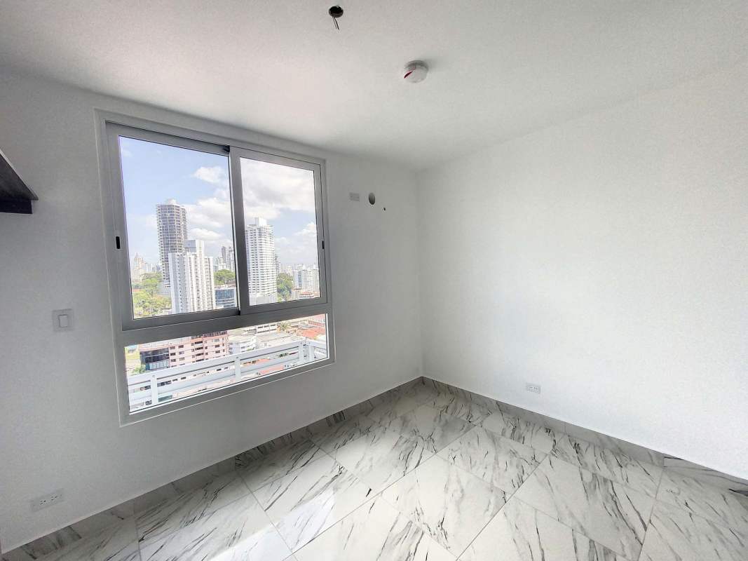 Aerial view of Panama City skyline featuring PH Botánico high-rise