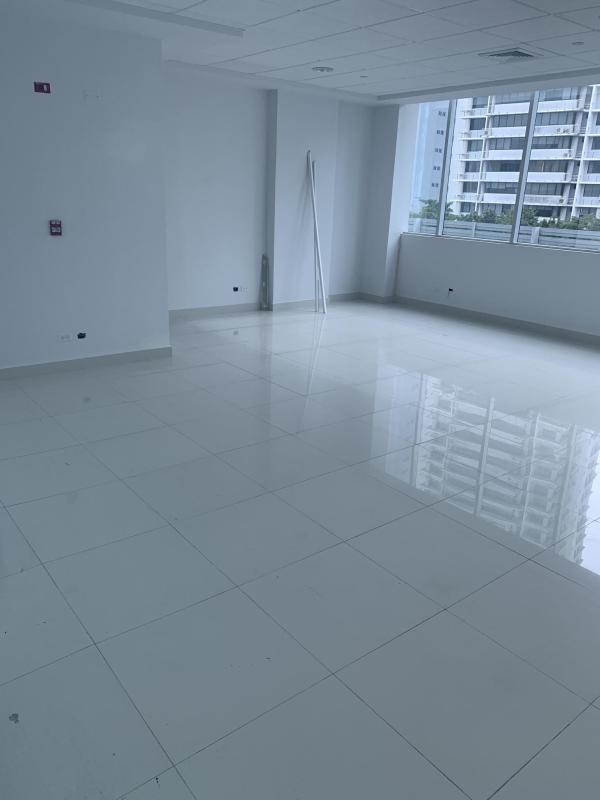 Modern glass facade of Street Mall retail and office complex in San Francisco Panama