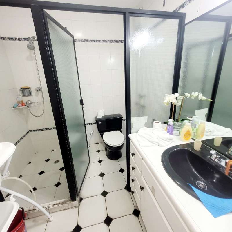 Balcony with bay and skyline views in PH Barlovento Punta Paitilla Panama City