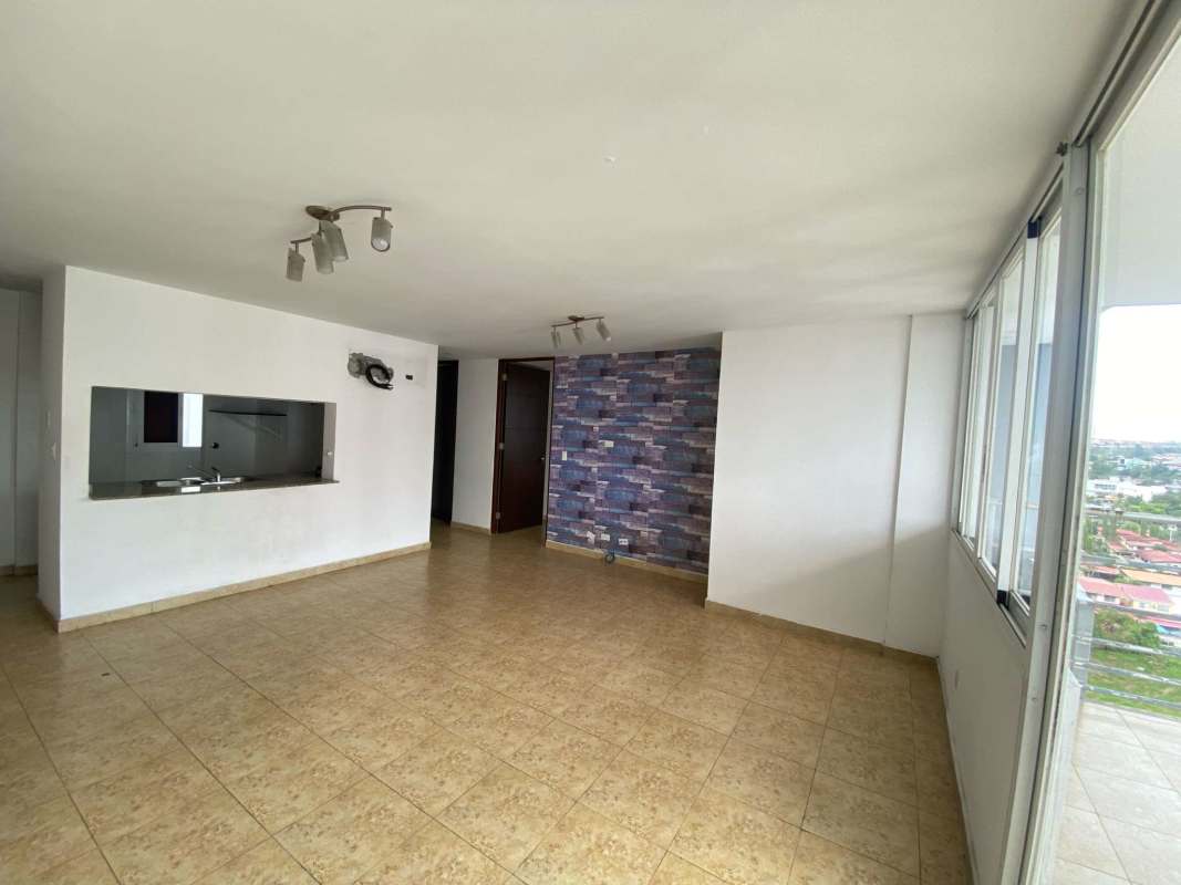 Contemporary bathroom with glass shower and marble countertop PH Cosmopolitan Towers