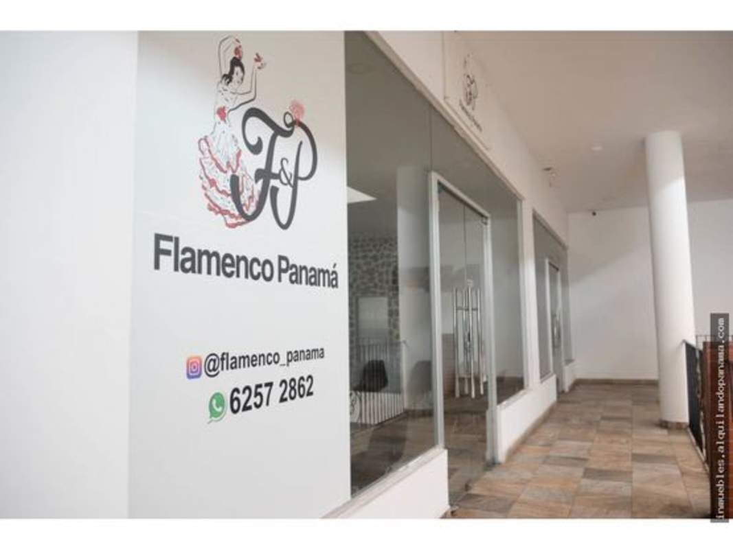 Commercial space with large glass facade storefront Plaza Bella Vista