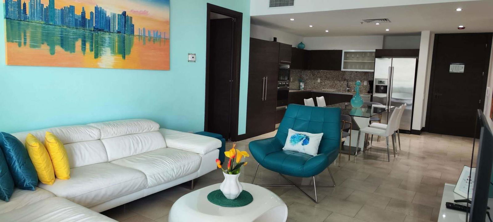 Secondary bedroom in luxury sea view condo Punta Pacifica Panama