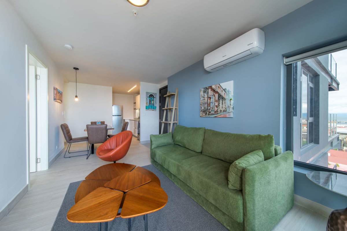 Modern open living, dining, and kitchen with high-end finish Casa Lefevre Casco Viejo Panama