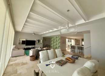 Modern equipped kitchen marble countertop breakfast bar in lakefront villa Buenaventura Panama