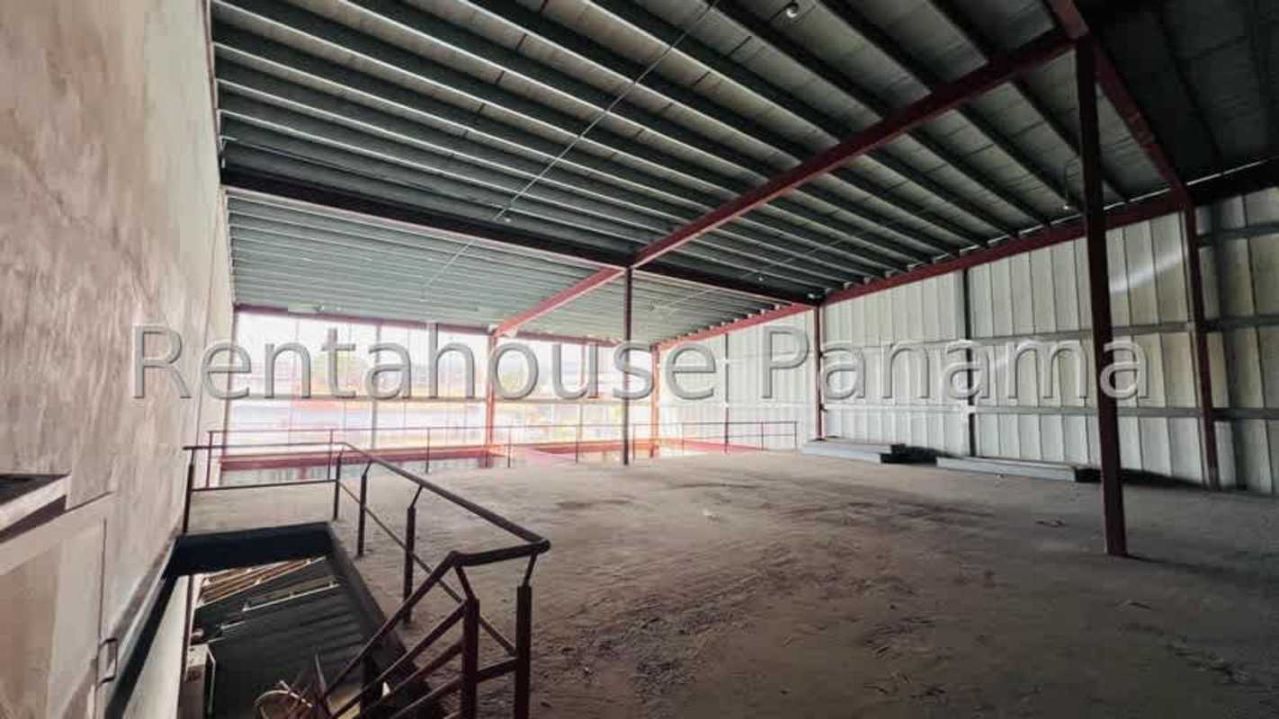 Large open space industrial warehouse interior in Tocumen with high roof Panama City
