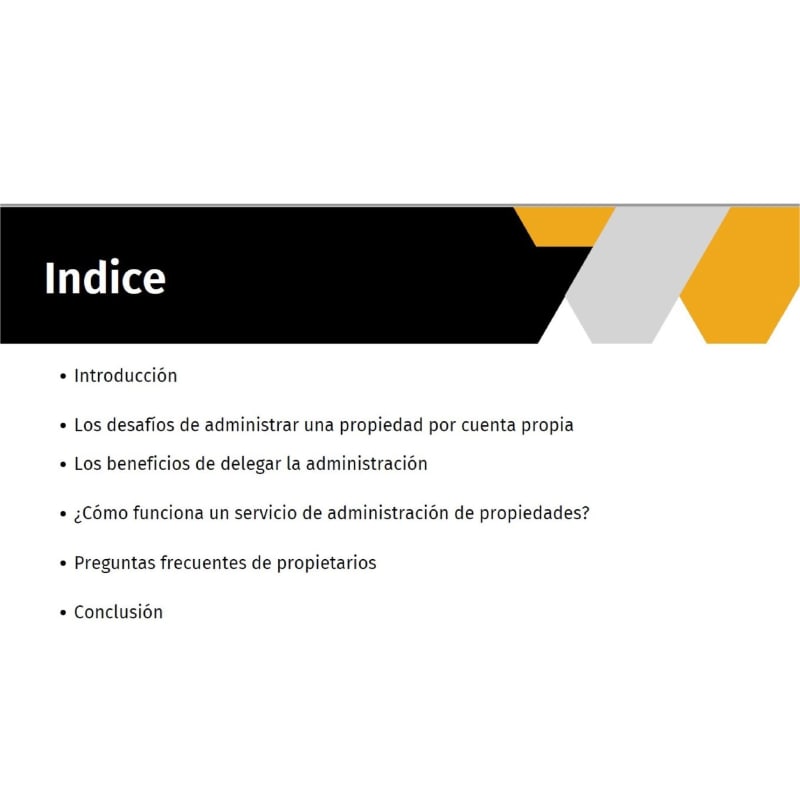 Infographic on property management service process at Hola Realty Panama
