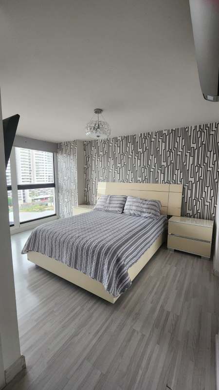 Large outdoor pool with gardens at PH Imperial Towers Condado del Rey Panama for residents