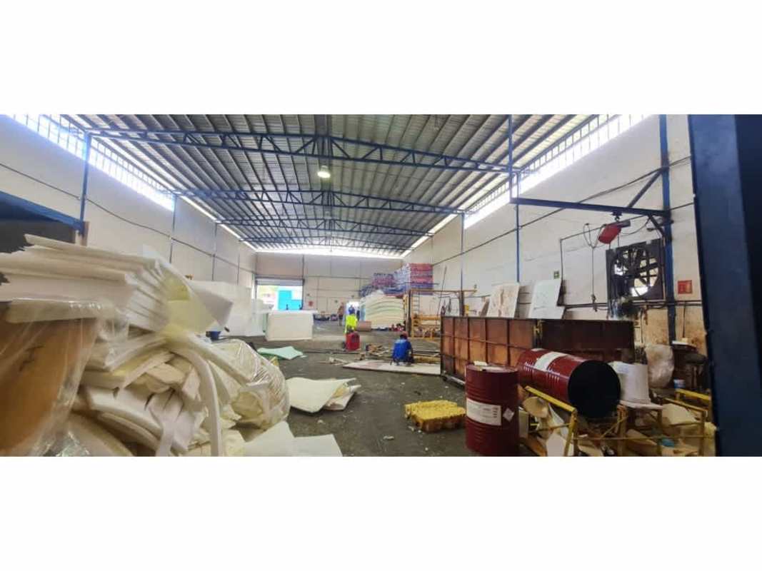 Interior industrial warehouse space with shelving equipment forklifts in Pueblo Nuevo Panama