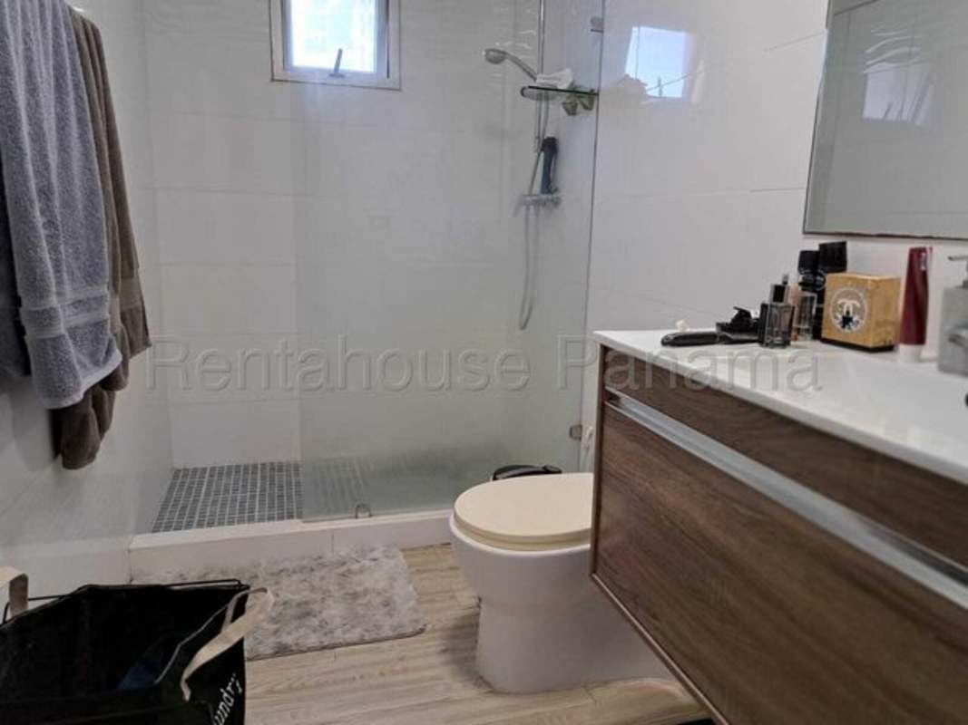 Open plan kitchen living room with modern furniture in PH 25 San Francisco Panama