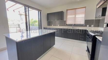 Equipped kitchen with modern cabinetry and stainless appliances River Valley Panama Pacifico