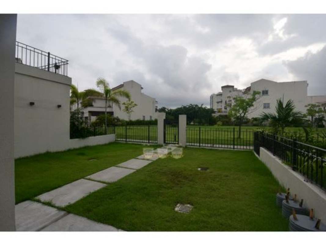 Minimalist spacious bedroom with balcony in luxury townhouse Panama