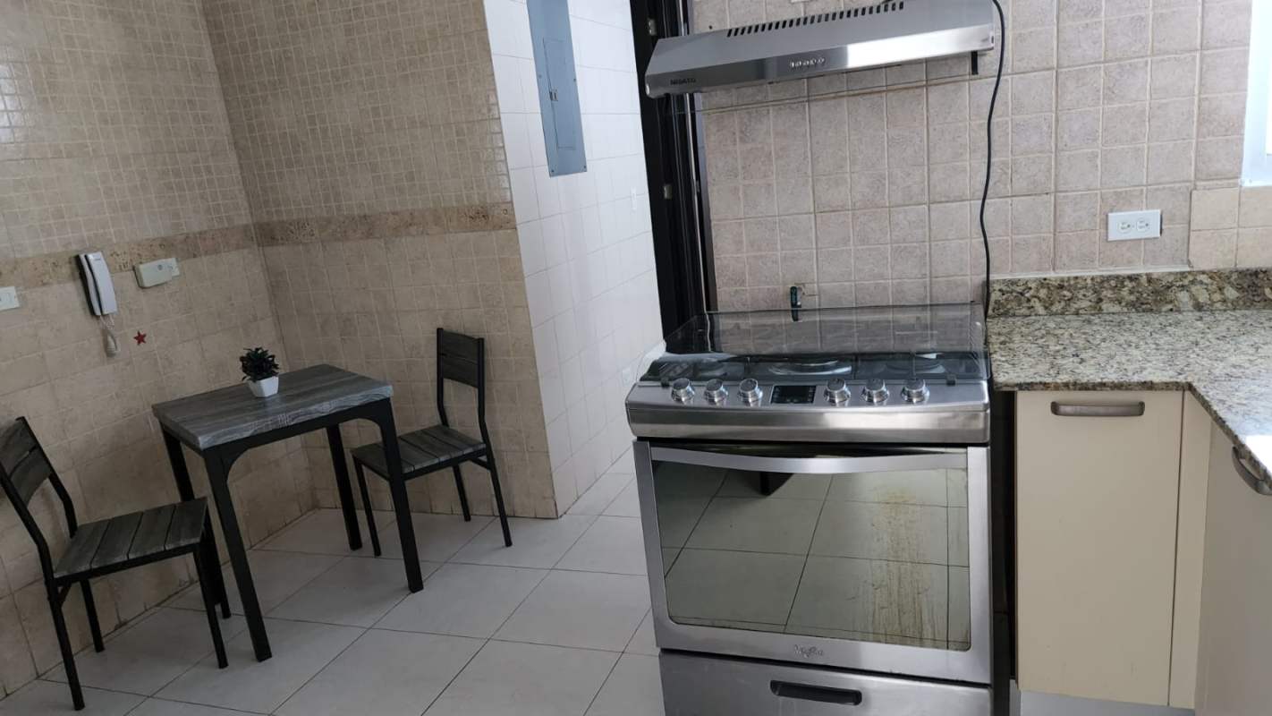 Bathroom with vanity sink, glass shower in PH Bella Vista Park Panama