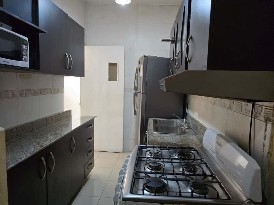 Minimalist single bedroom with tile flooring, large window at PH Parque Miraflores Betania Panama