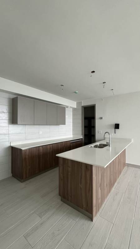 Bright living room with marble floors and balcony in PH Bonavista at the Park Hato Pintado Panama