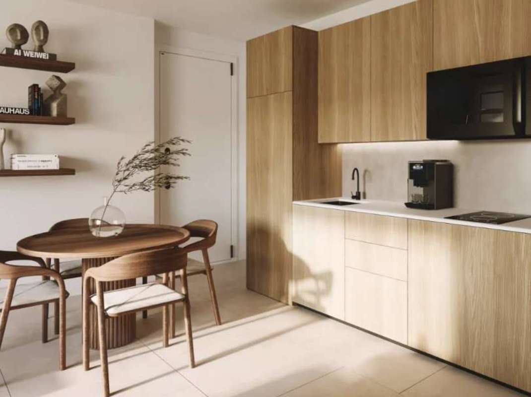 Sleek modern kitchen with induction cooktop in PH Cangrejo 360 Panama