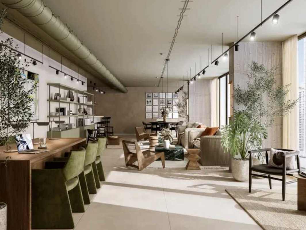 Bright workshop style room with panoramic city window PH Cangrejo 360 Panama