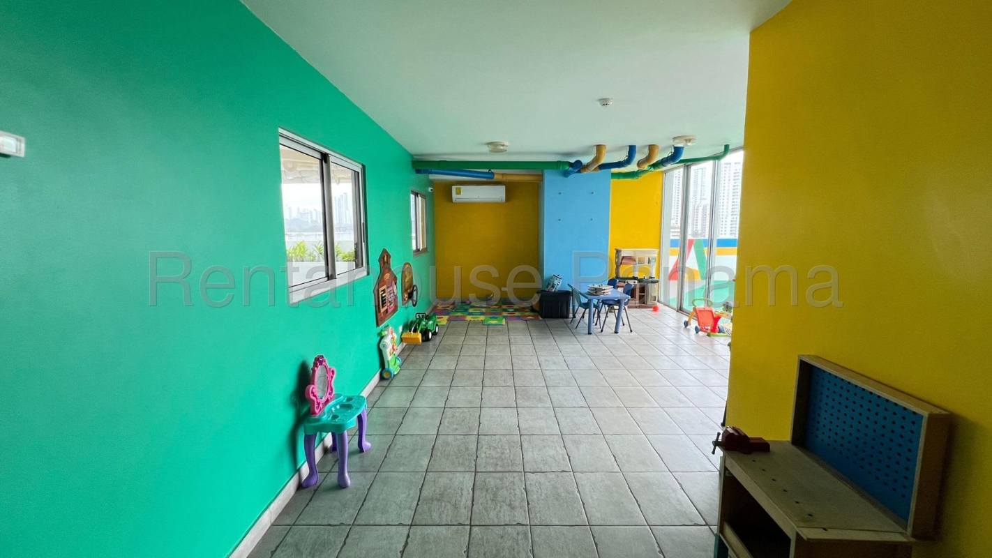 Colorful children's outdoor play area PH Moon Tower Panama