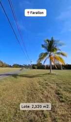 Flat beachfront lot with paved internal roads at Quintas Sol y Mar Farallon Panama for sale